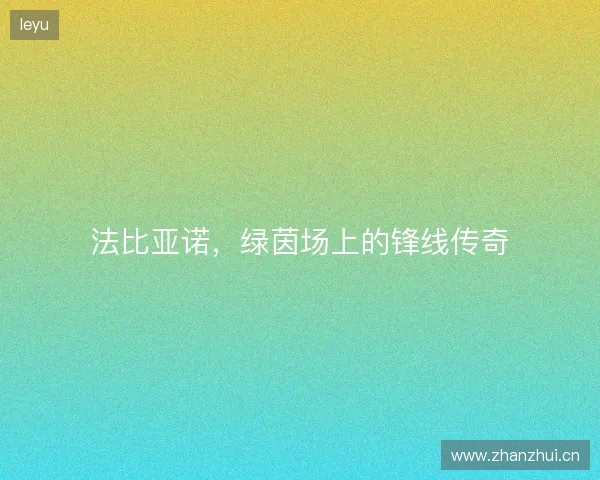 法比亚诺，绿茵场上的锋线传奇